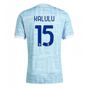 Fotbalové Dres Juventus Pierre Kalulu #15 Venkovní Oblečení 2025-26 Krátký Rukáv